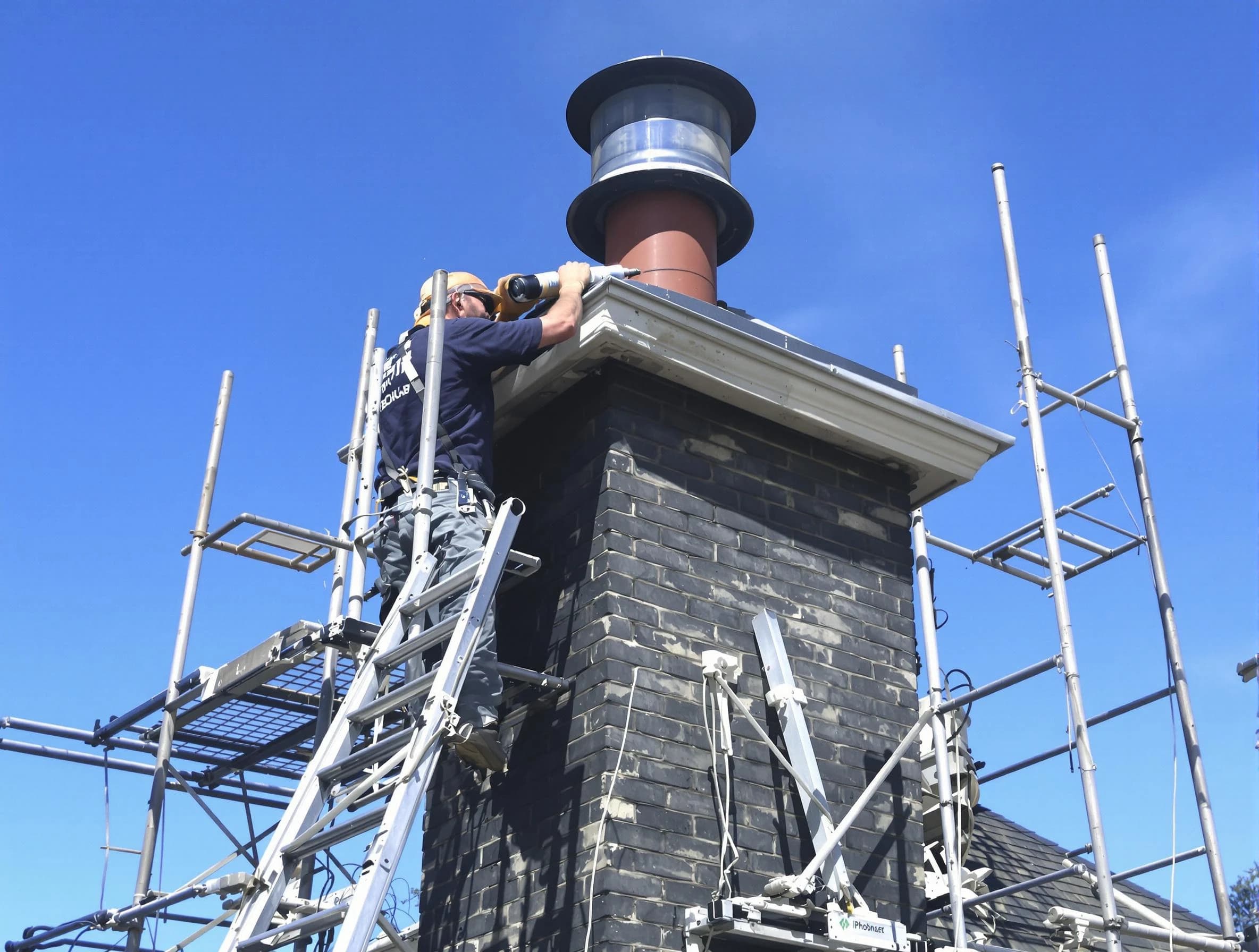 Sturdy chimney crown finished by North Salt Lake Chimney Sweep in North Salt Lake, UT