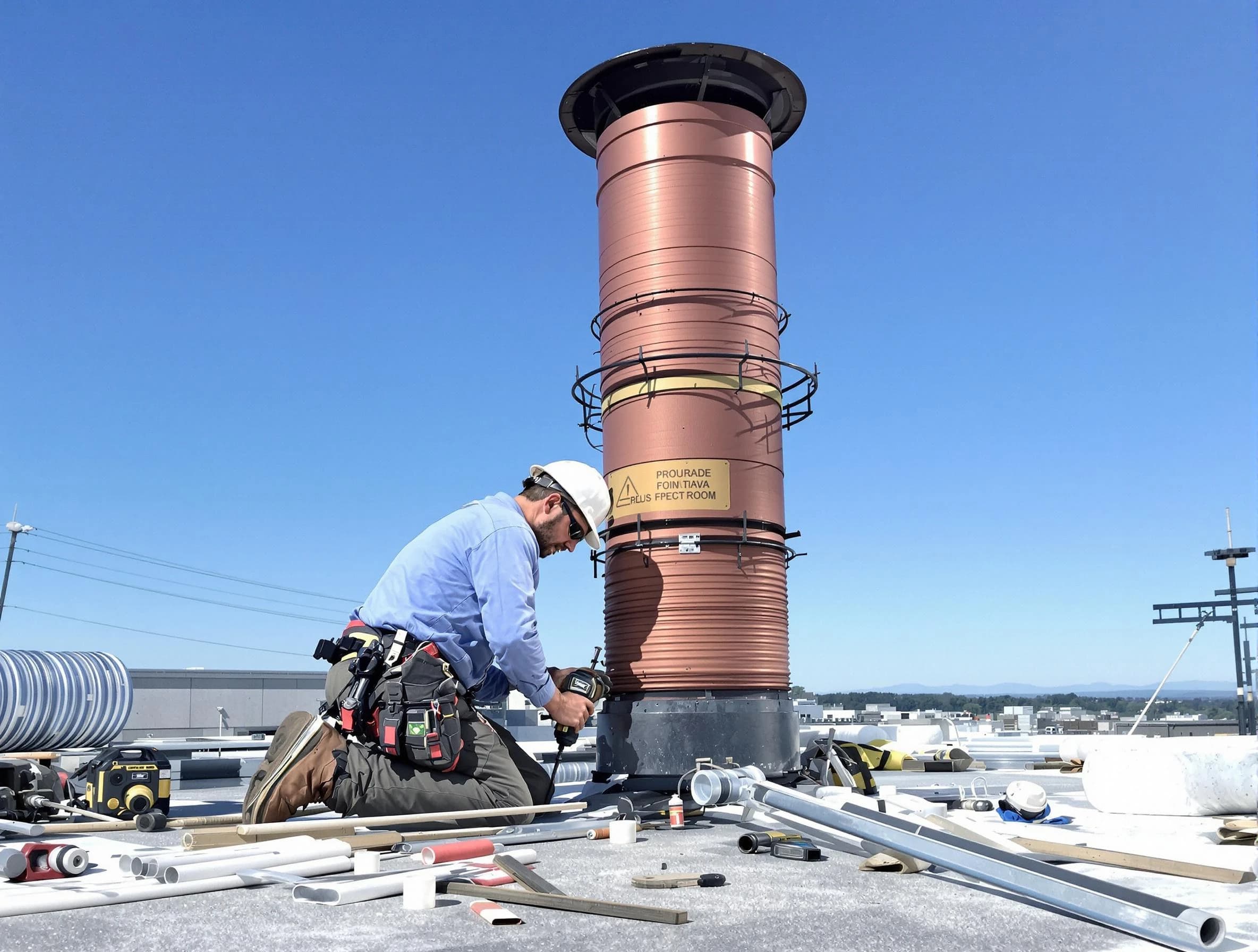 Installed chimney liner by North Salt Lake Chimney Sweep in North Salt Lake, UT