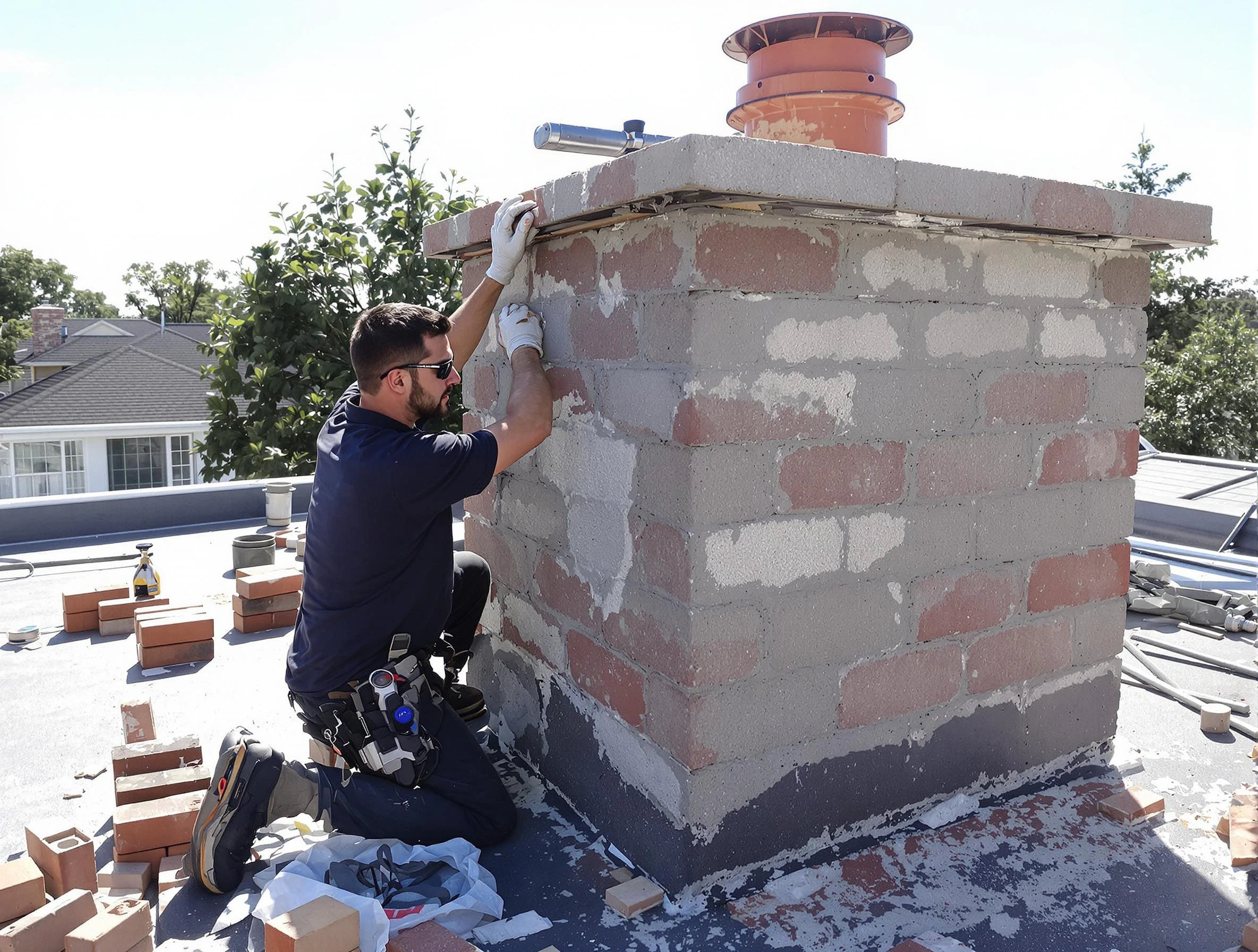 Advanced chimney repair process by North Salt Lake Chimney Sweep in North Salt Lake, UT
